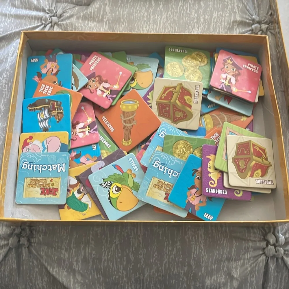 Shopkins and Disney Jake and the Neverland Pirates Matching Games Lot